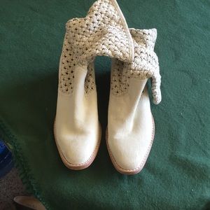 Rachel Zoe basketweave bootie